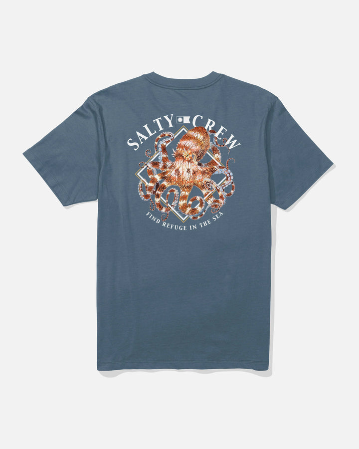 Salty Crew Men's Octopod Crew Tee - Slate