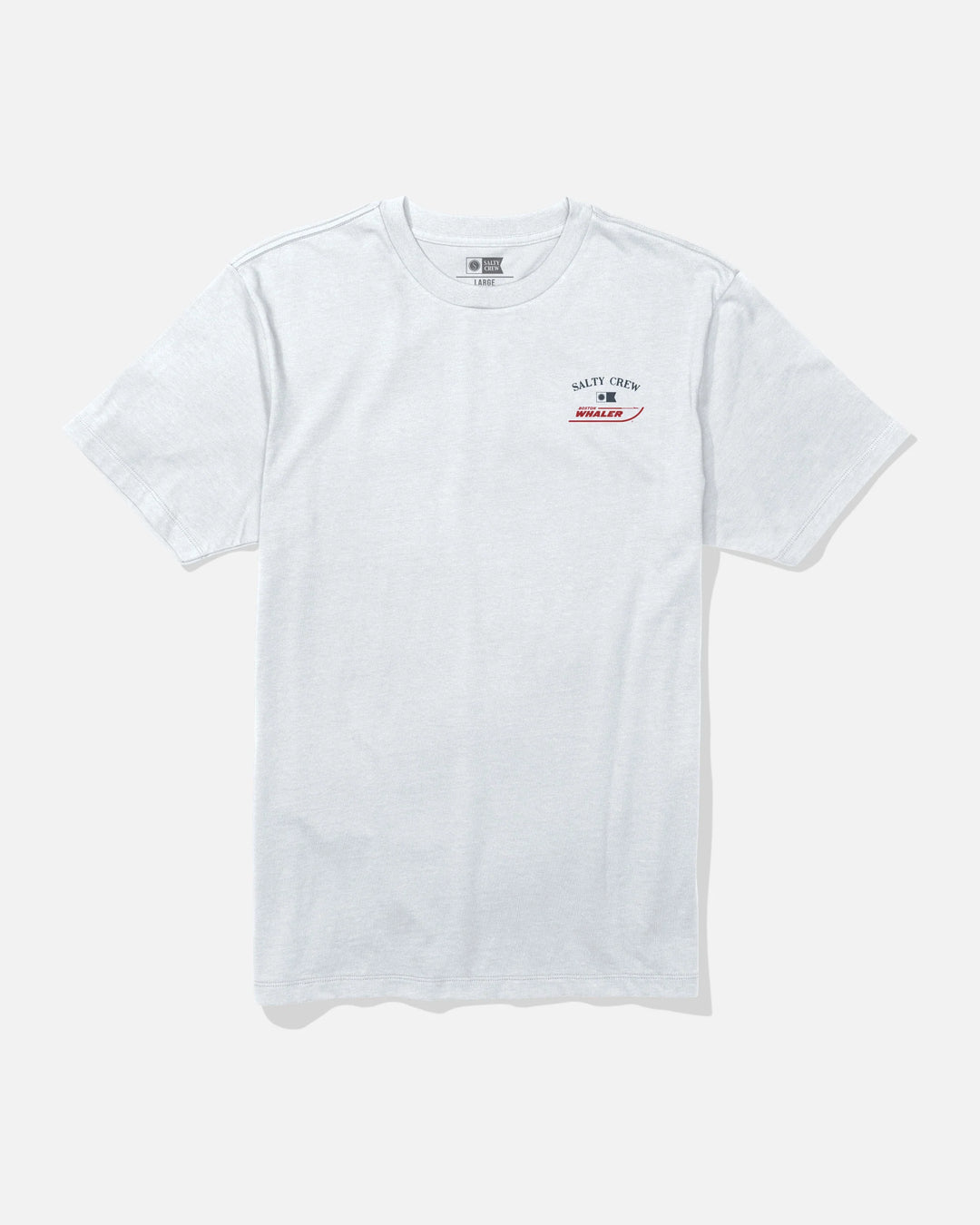 Salty Crew Men's Whaler Chase Crew Tee - White