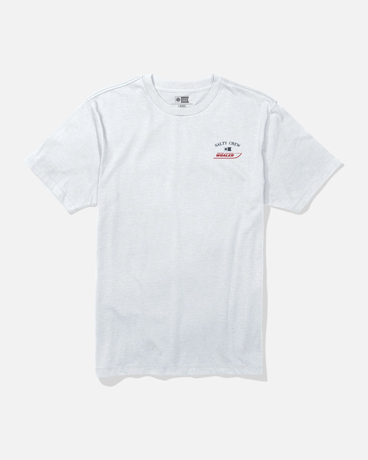 Salty Crew Men's Whaler Chase Crew Tee - White