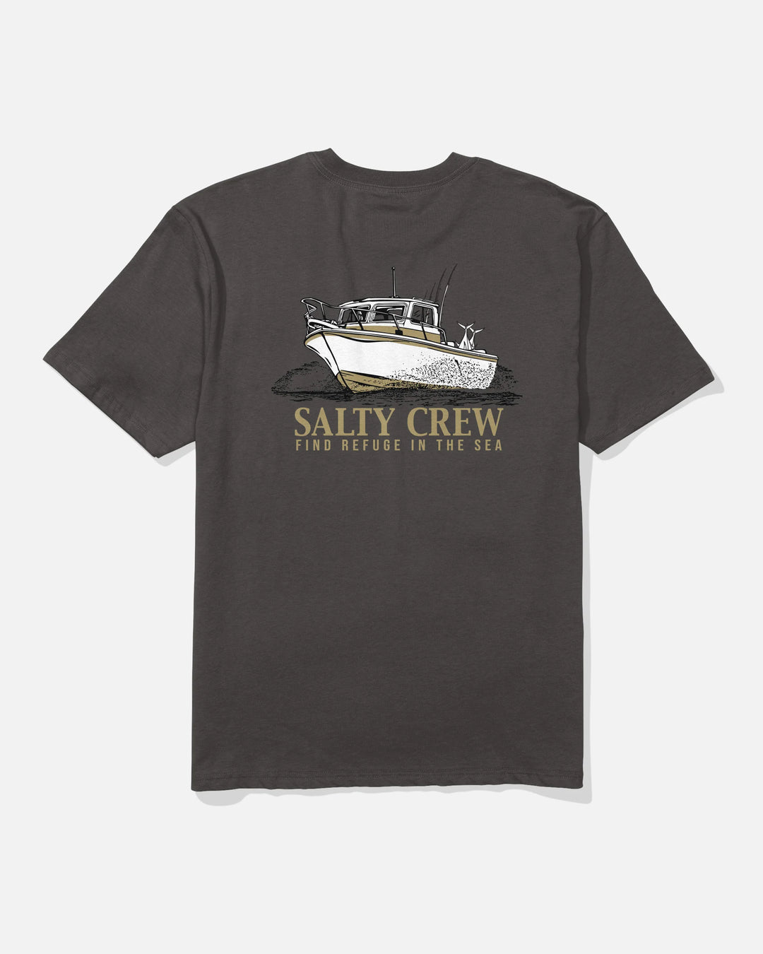 Salty Crew Men's Throttle Original Tee - Dark Grey - Sun Diego Boardshop