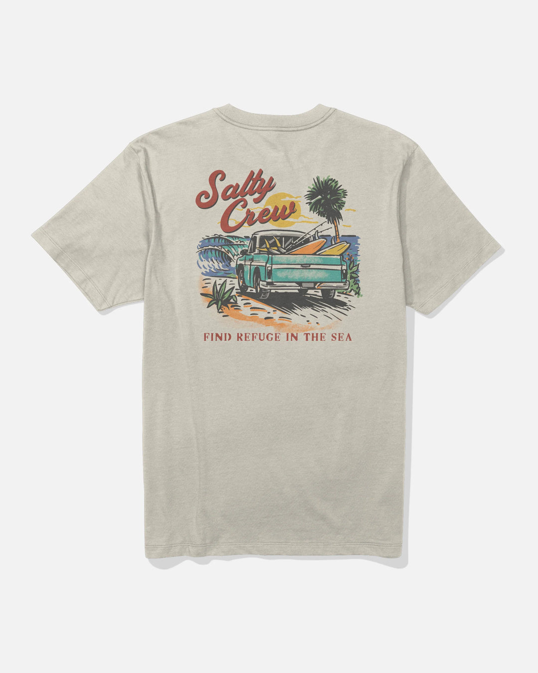 Salty Crew Men's Truck Bed Crew Tee - Bone - Sun Diego Boardshop