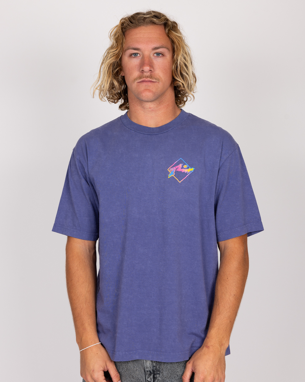 Rusty Crackle Short Sleeve Tee - Heron Acid - Sun Diego Boardshop