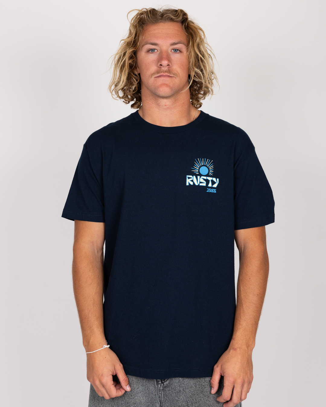 Rusty Resort 85 Tee - Navy - Sun Diego Boardshop