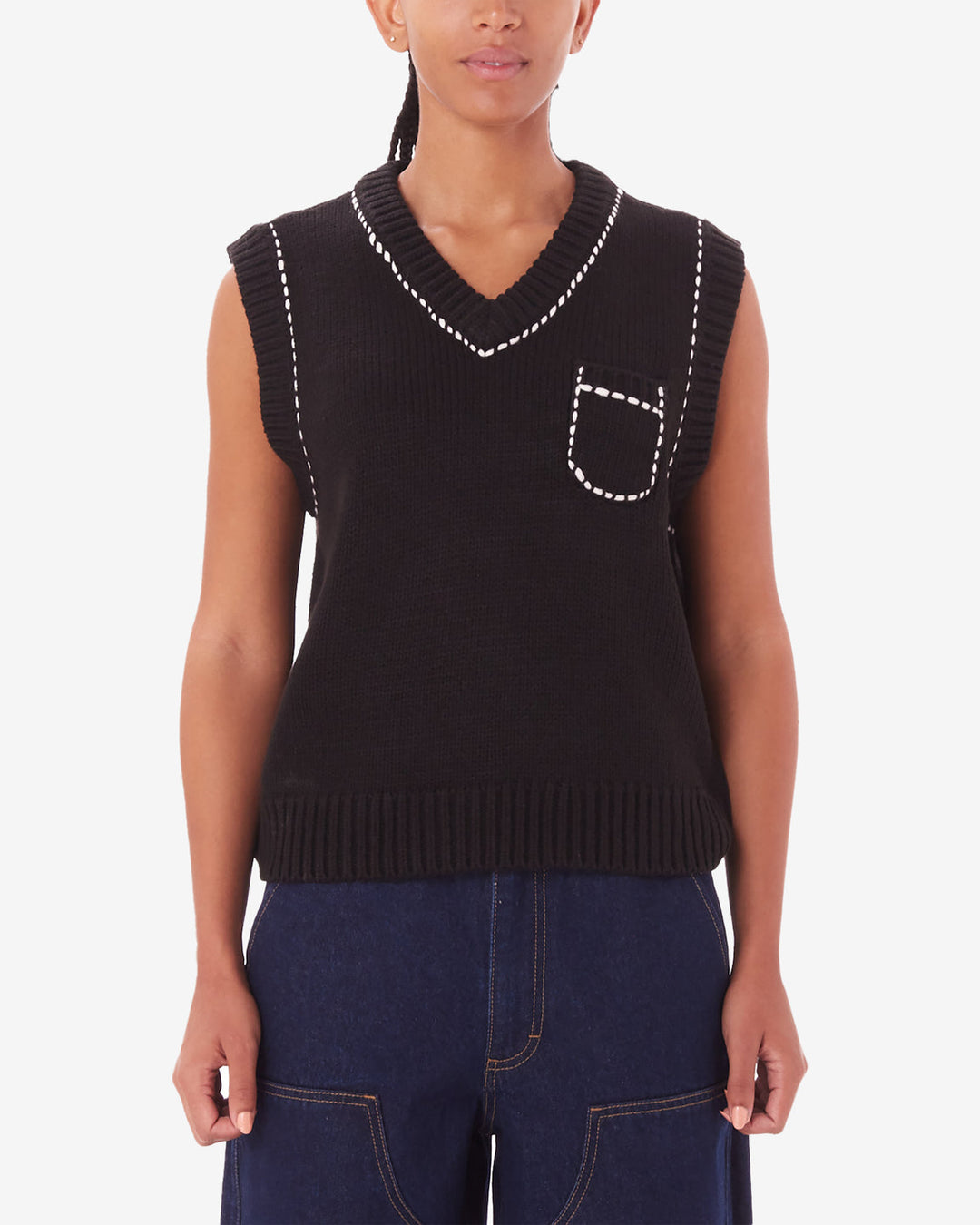 Obey MURPHY SWEATER VEST - DIGITAL BLACK - Sun Diego Boardshop