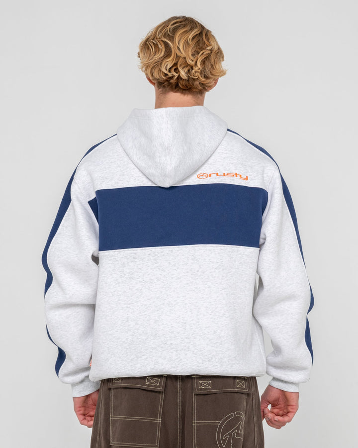 Rusty Kill Switch Hooded Fleece - Ecru Marle