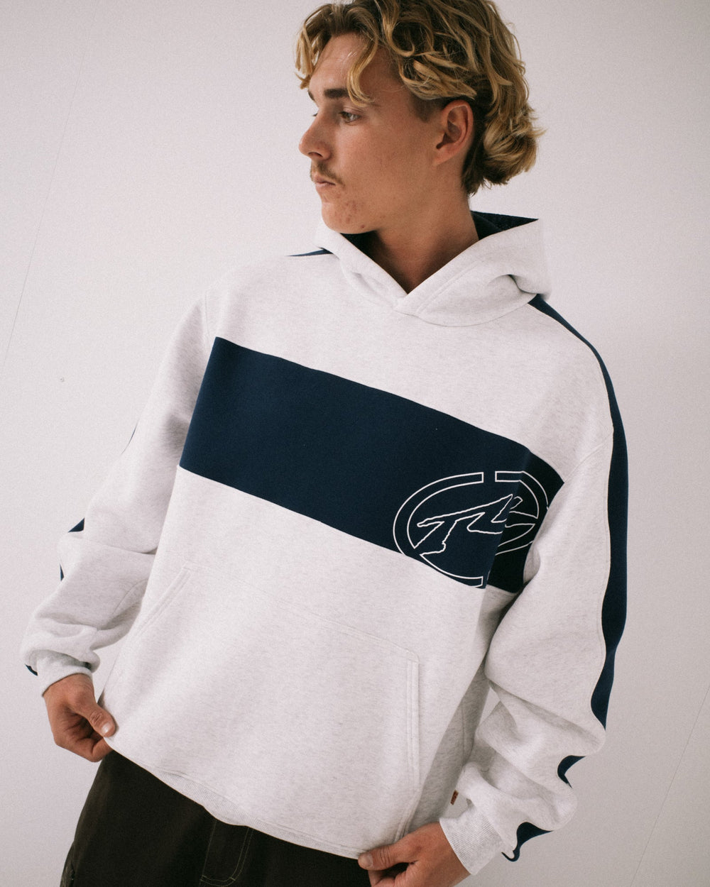 Rusty Kill Switch Hooded Fleece - Ecru Marle - Sun Diego Boardshop