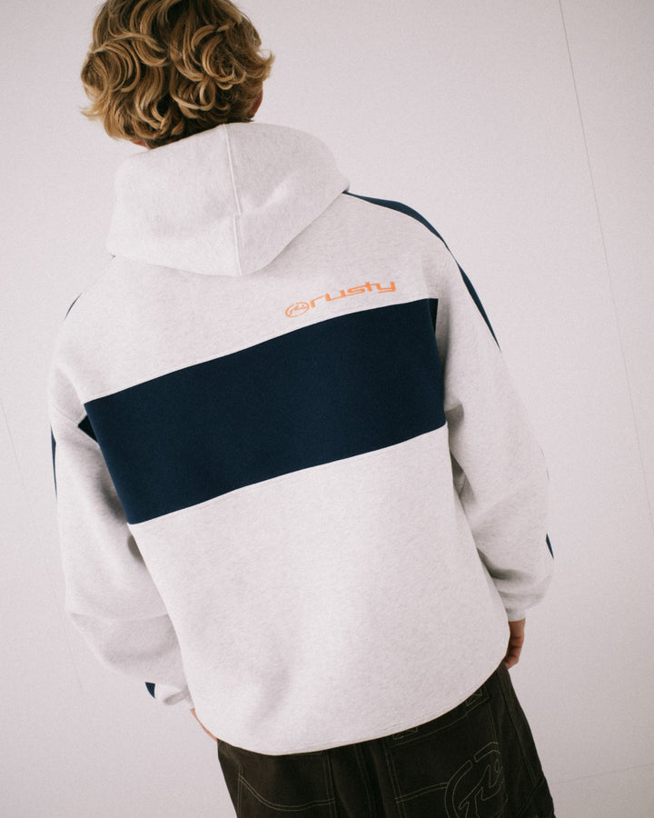 Rusty Kill Switch Hooded Fleece - Ecru Marle