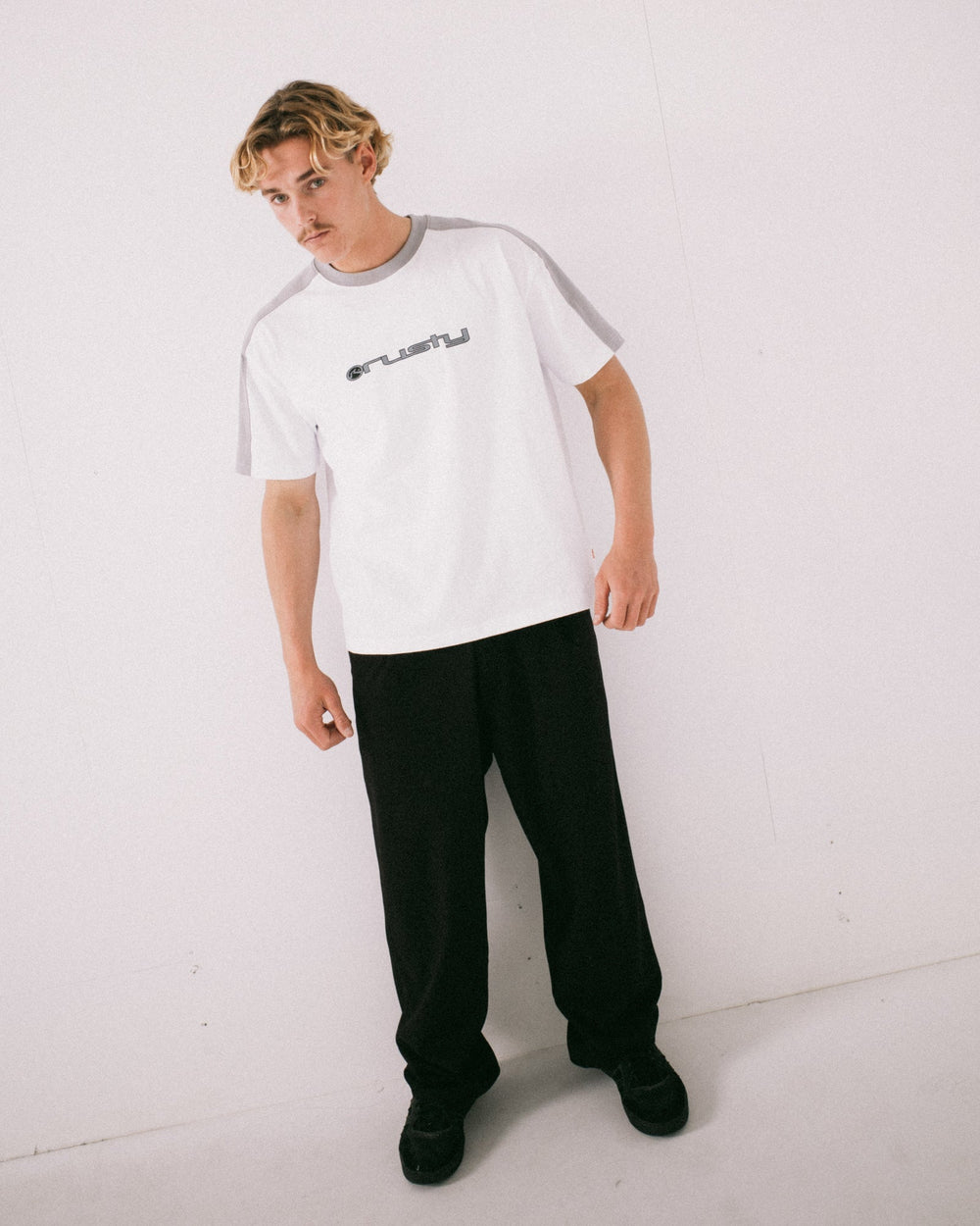 Rusty Double-O Baggy Pleated Pant - Black - Sun Diego Boardshop