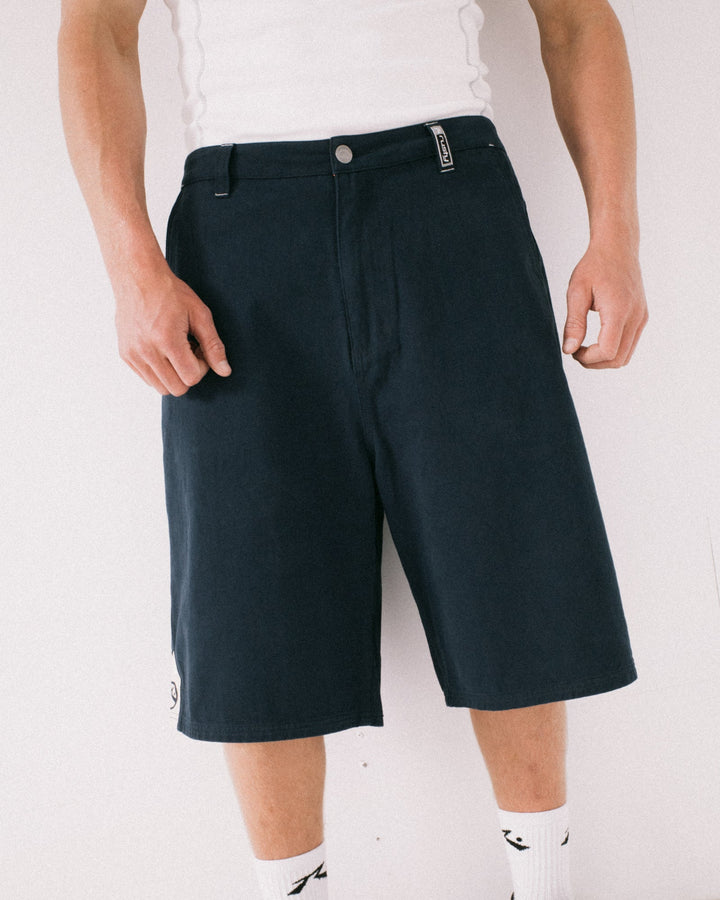 Rusty Strikewear Baggy Twill Short - 24" - Dark Blue