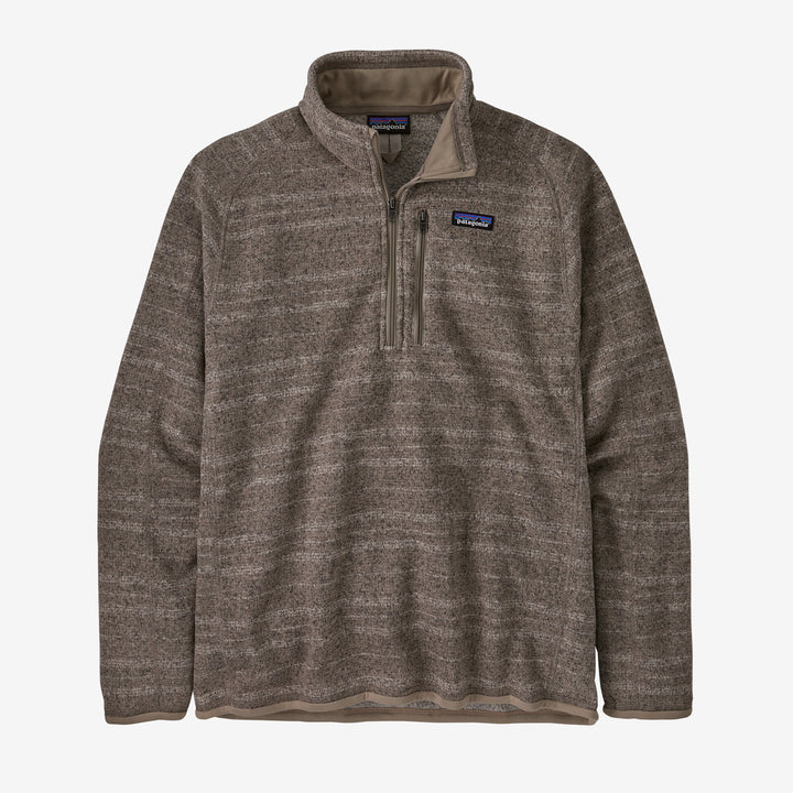 Patagonia Men's Better Sweater 1/4-Zip Fleece - VINYL STRIPE SEABIRD GREY - Sun Diego Boardshop