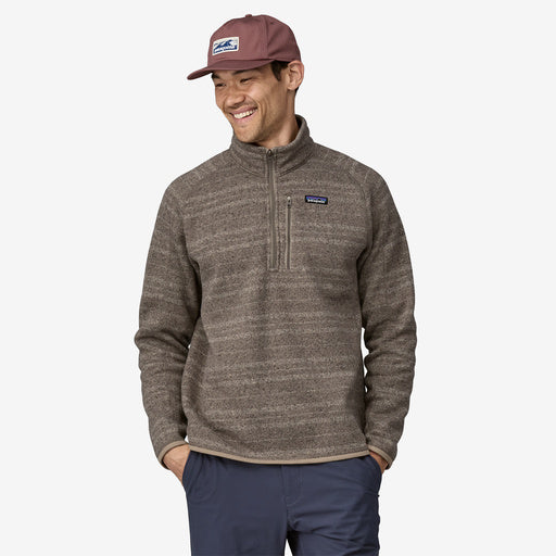 Patagonia Men's Better Sweater 1/4-Zip Fleece - VINYL STRIPE SEABIRD GREY - Sun Diego Boardshop