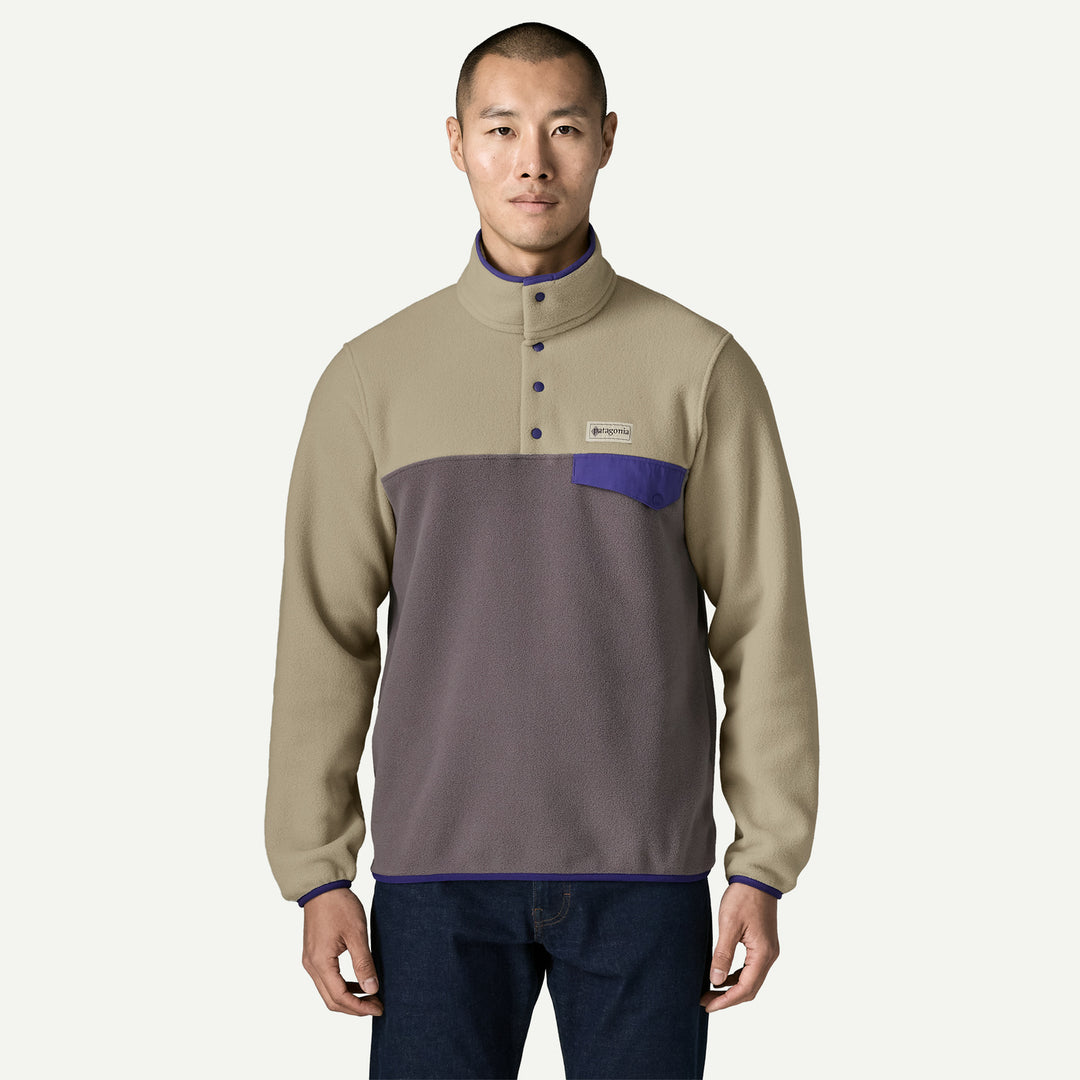Patagonia Men's Lightweight Synchilla Snap-T Fleece Pullover - May Grey - Sun Diego Boardshop