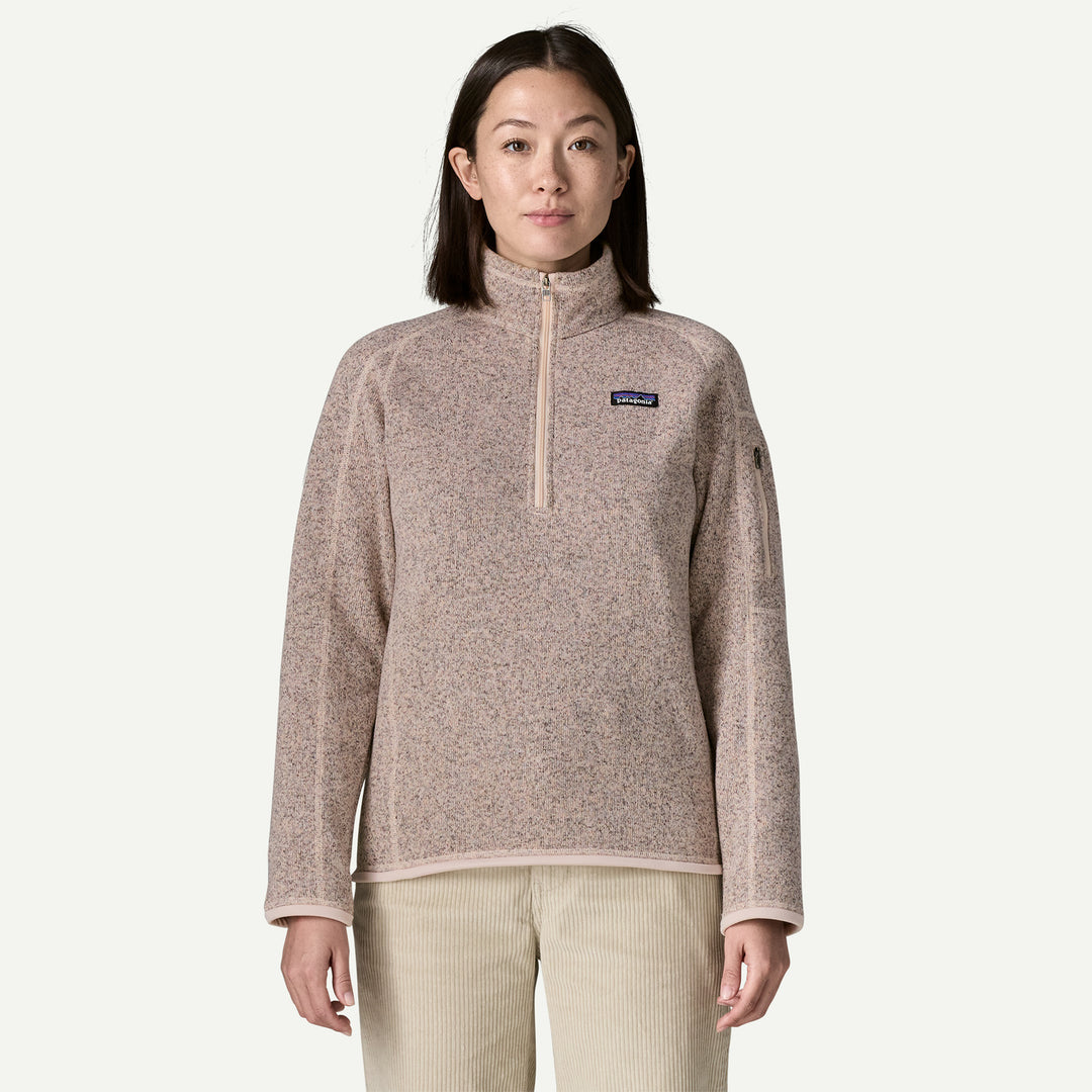 Patagonia Women's Better Sweater 1/4-Zip Fleece - Pink Frost - Sun Diego Boardshop