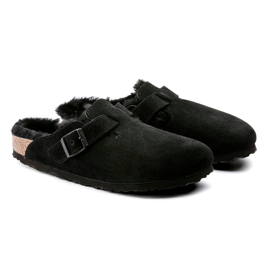 Birkenstock Boston Shearling - Black - Sun Diego Boardshop