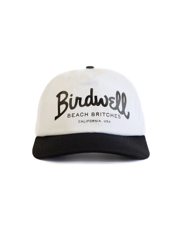 Birdwell Men's Big Arc Twill Snapback - White/Black - Sun Diego Boardshop