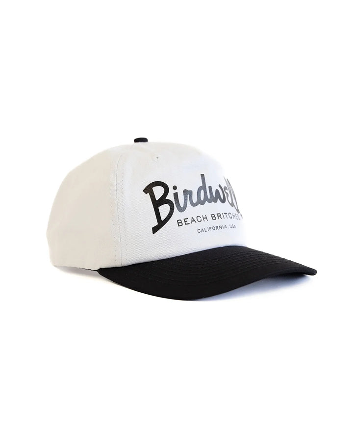 Birdwell Men's Big Arc Twill Snapback - White/Black - Sun Diego Boardshop