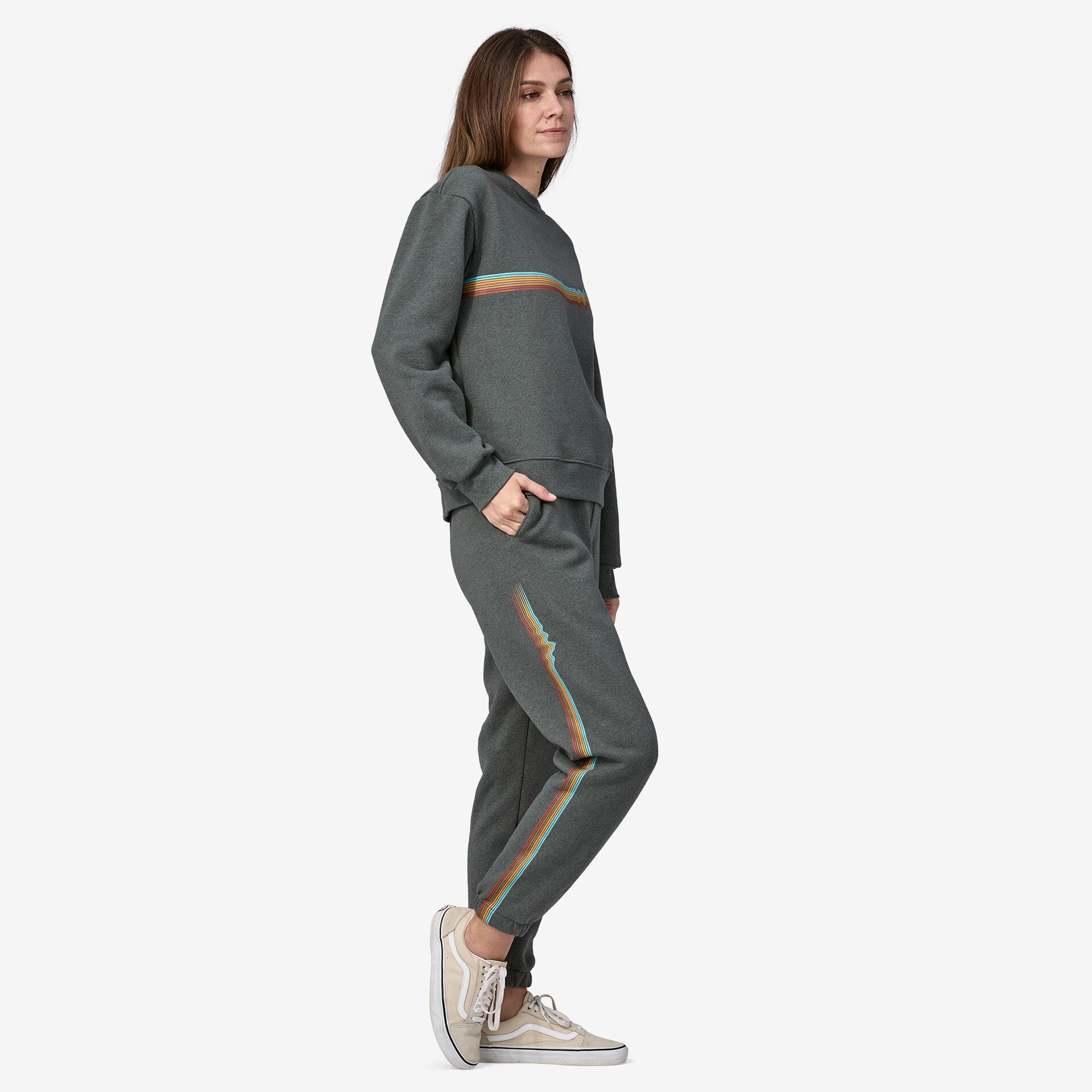 Patagonia Women's Ridge Rise Stripe Uprisal Sweatpants - Nouveau