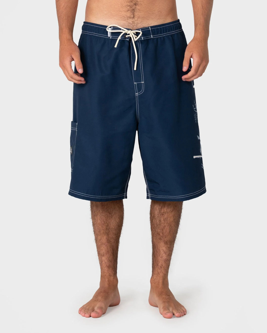 Rusty Men's Crisis Hybrid 24" Boardshort - Navy Blue