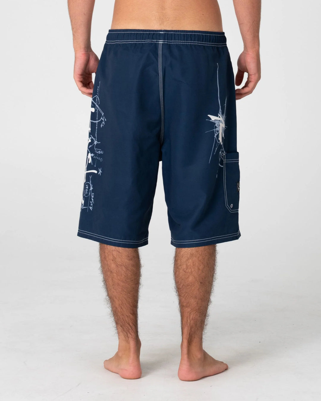 Rusty Men's Crisis Hybrid 24" Boardshort - Navy Blue