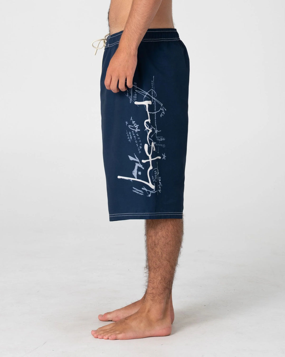 Rusty Men's Crisis Hybrid 24" Boardshort - Navy Blue