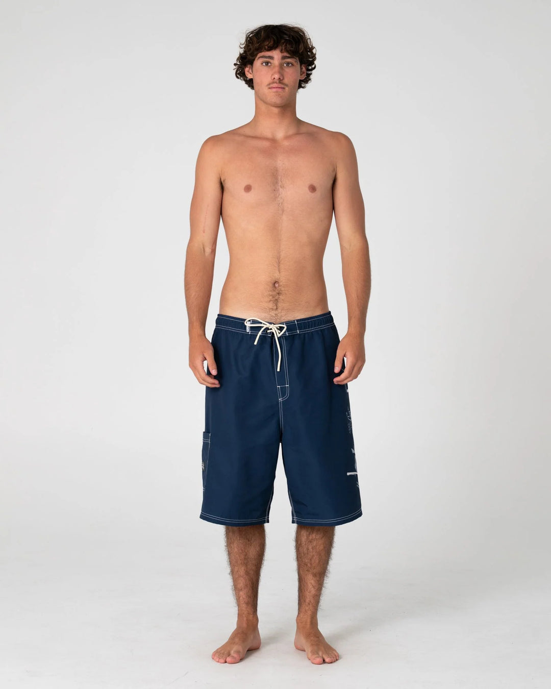Rusty Men's Crisis Hybrid 24" Boardshort - Navy Blue