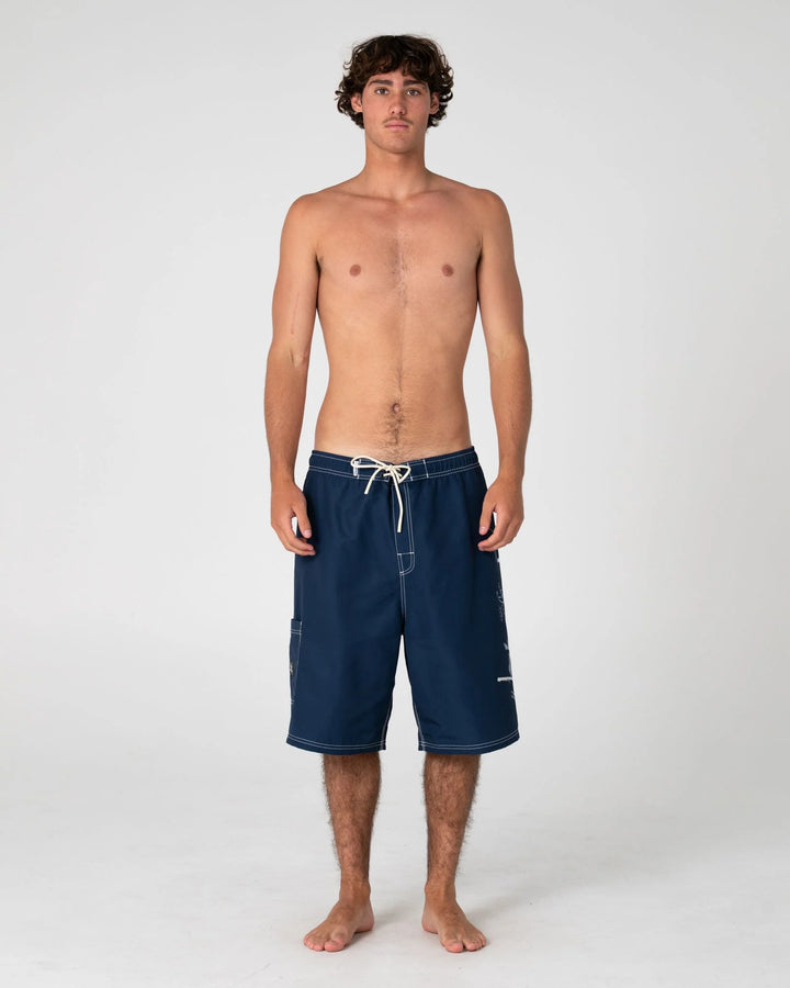 Rusty Men's Crisis Hybrid 24" Boardshort - Navy Blue