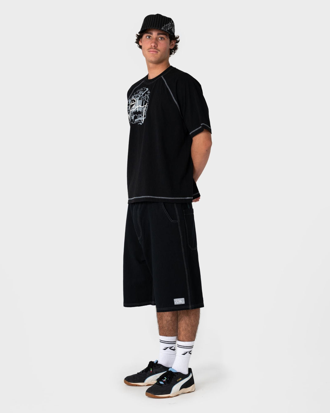 Rusty Mens Riddle Me This Graphic Tee Black - Sun Diego Boardshop