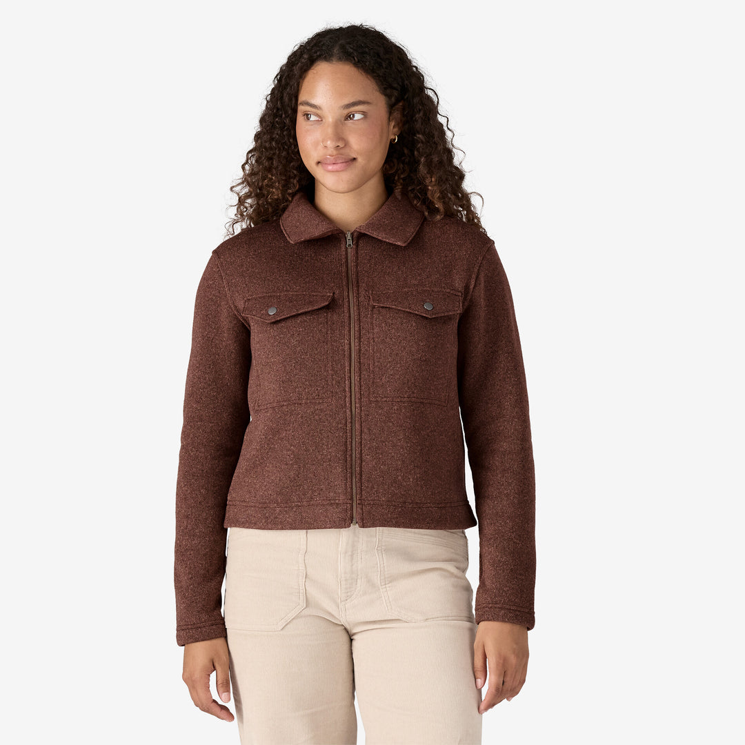 Patagonia Women's Better Sweater Zippered Fleece Chore Jacket - DULSE MAUVE - Sun Diego Boardshop