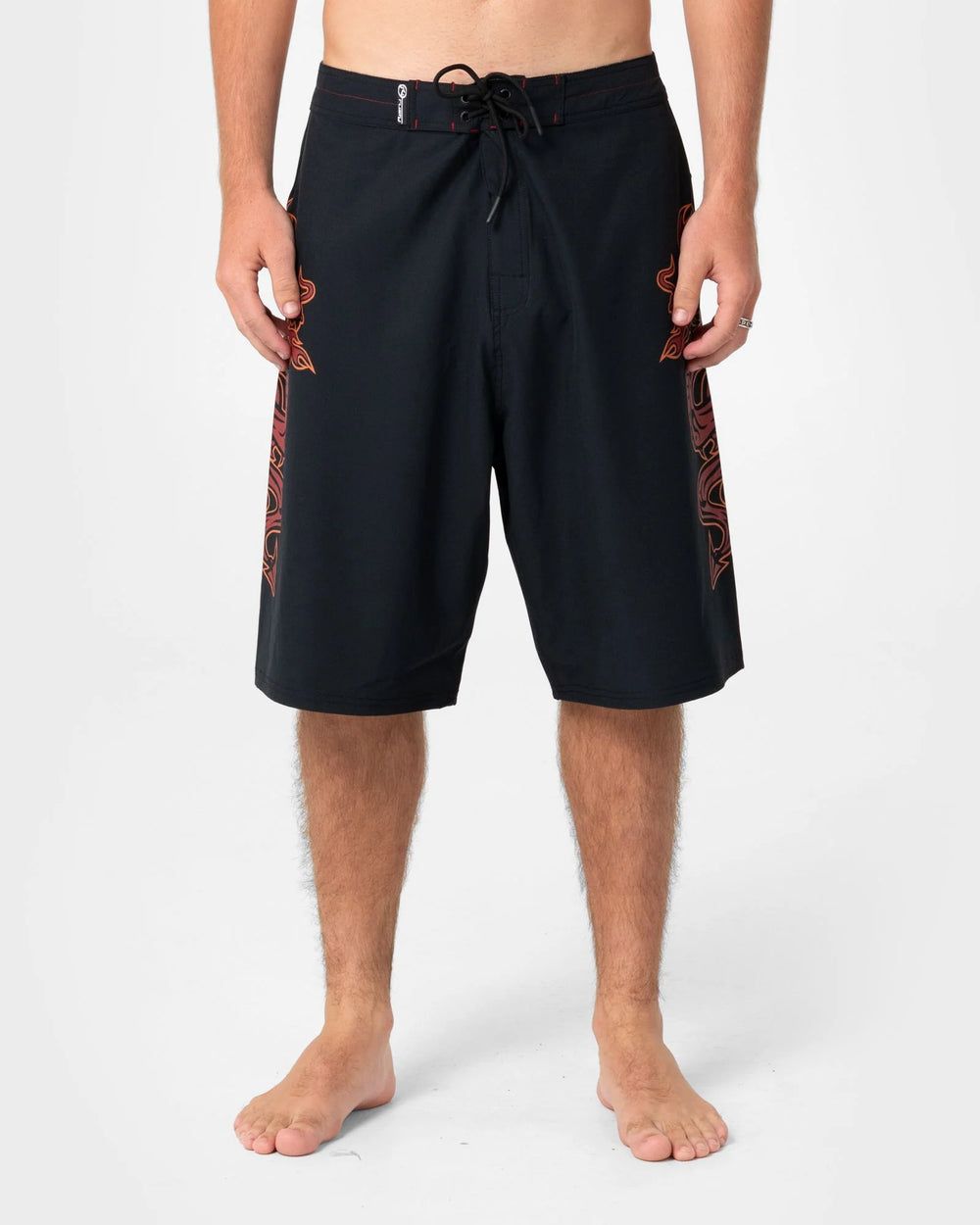 Rusty Men's Supahot Fire 24" Boardshort - Black - Sun Diego Boardshop