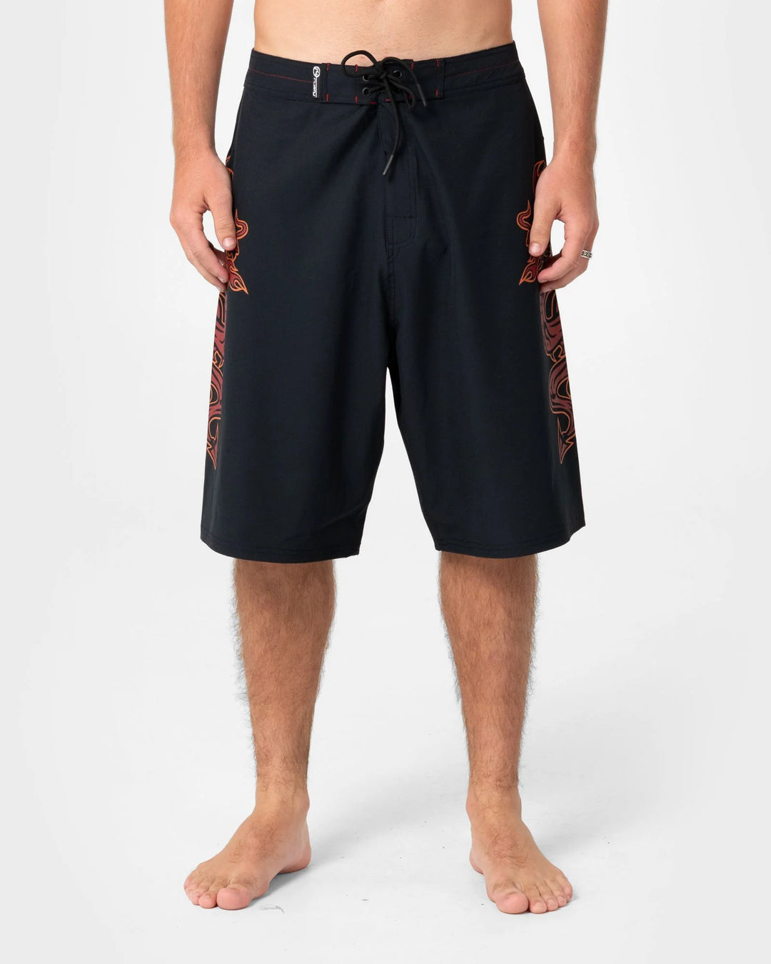 Rusty Men's Supahot Fire 24" Boardshort - Black - Sun Diego Boardshop