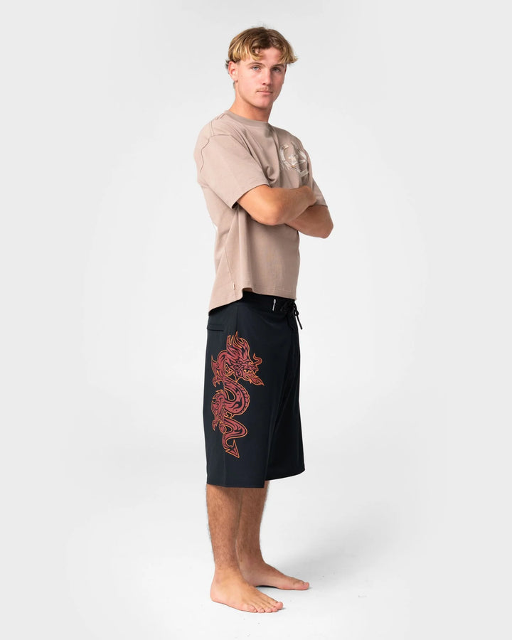 Rusty Men's Supahot Fire 24" Boardshort - Black - Sun Diego Boardshop