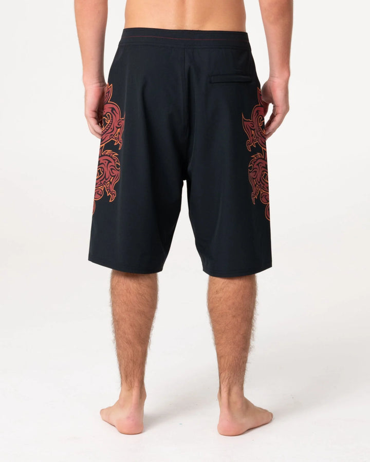 Rusty Men's Supahot Fire 24" Boardshort - Black - Sun Diego Boardshop