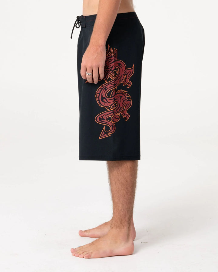 Rusty Men's Supahot Fire 24" Boardshort - Black - Sun Diego Boardshop