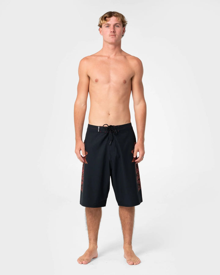 Rusty Men's Supahot Fire 24" Boardshort - Black - Sun Diego Boardshop