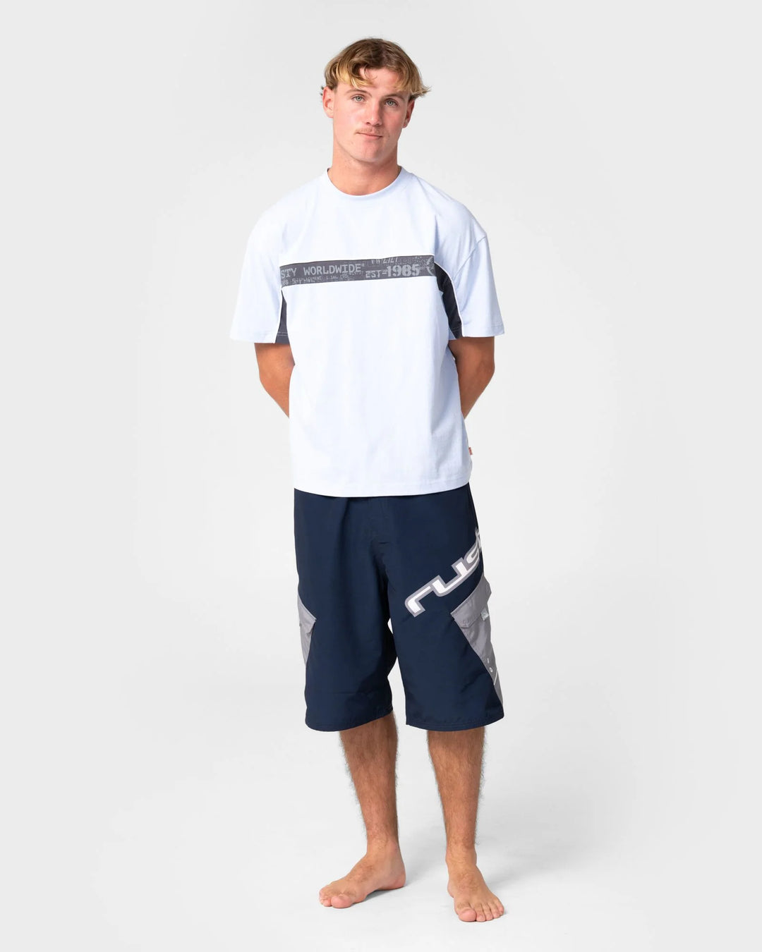 Rusty Men's Akimbo 25" Boardshort - Navy Blue - Sun Diego Boardshop