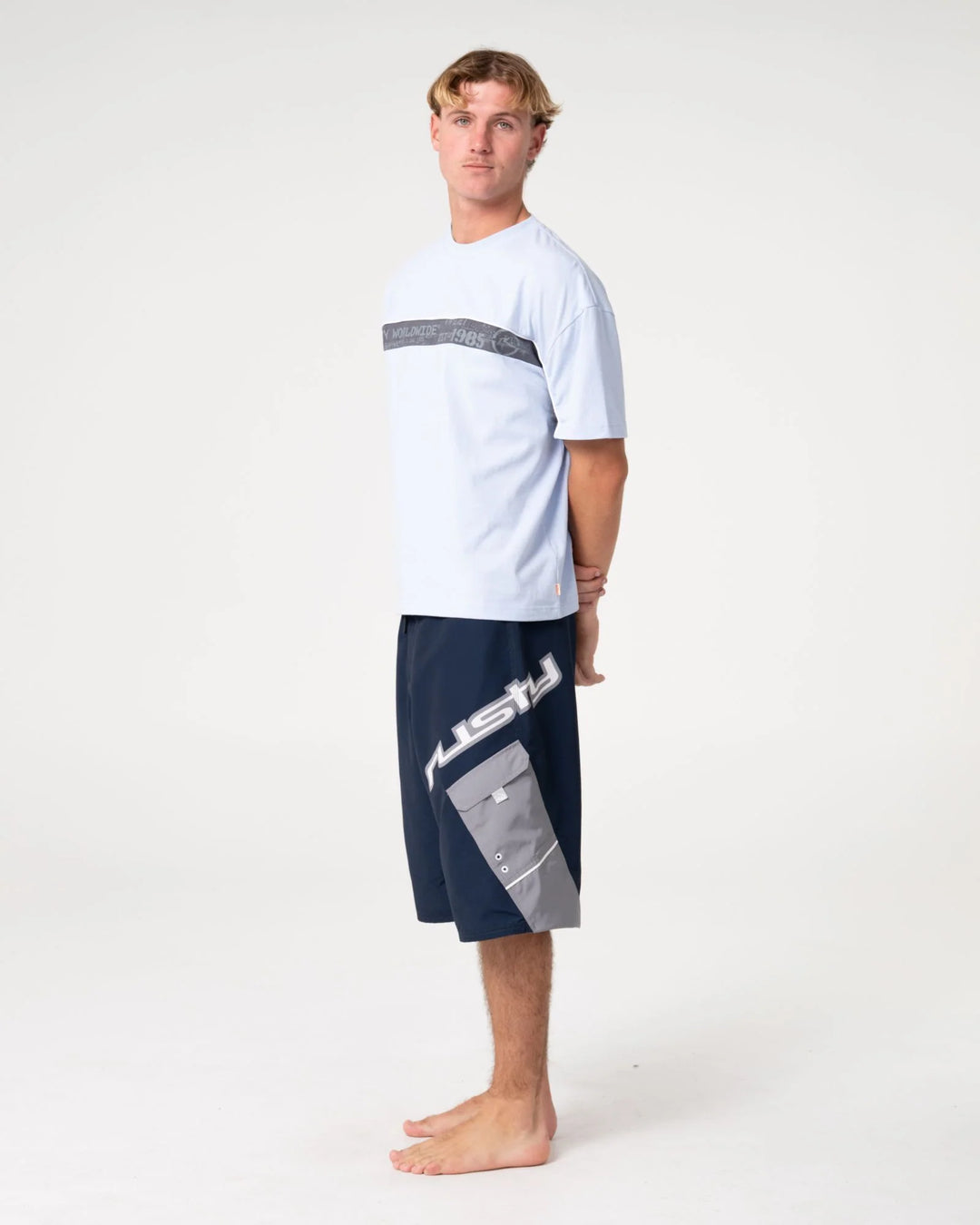 Rusty Men's Akimbo 25" Boardshort - Navy Blue - Sun Diego Boardshop