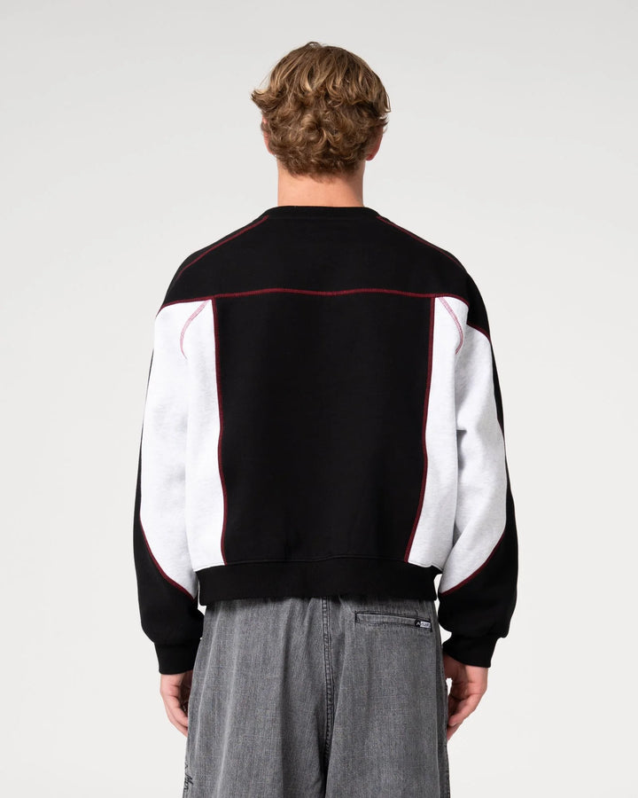 Rusty Men's Sawblaze Crew Fleece - Black - Sun Diego Boardshop