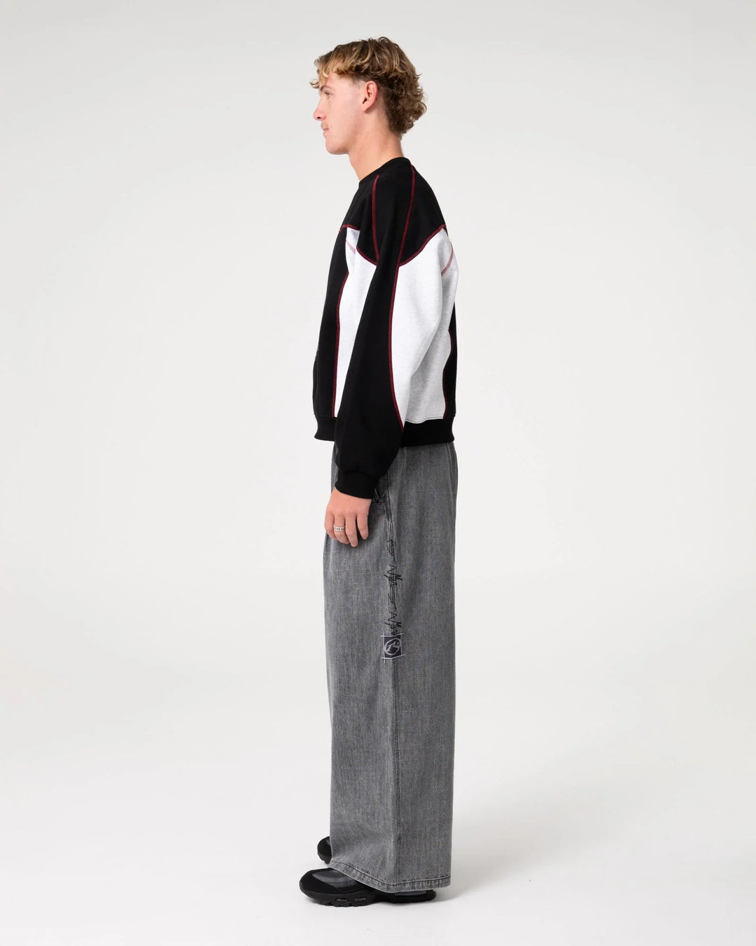 Rusty Men's Sawblaze Crew Fleece - Black - Sun Diego Boardshop