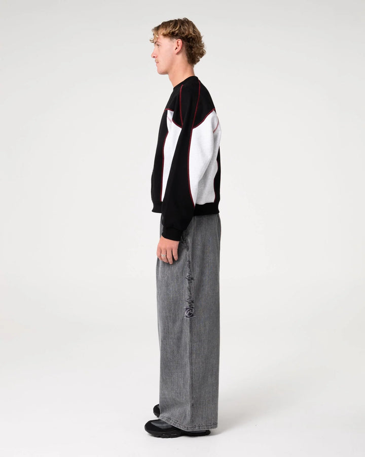 Rusty Men's Sawblaze Crew Fleece - Black - Sun Diego Boardshop