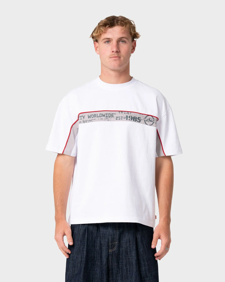 Rusty Men's Big Ticket Tee - White - Sun Diego Boardshop