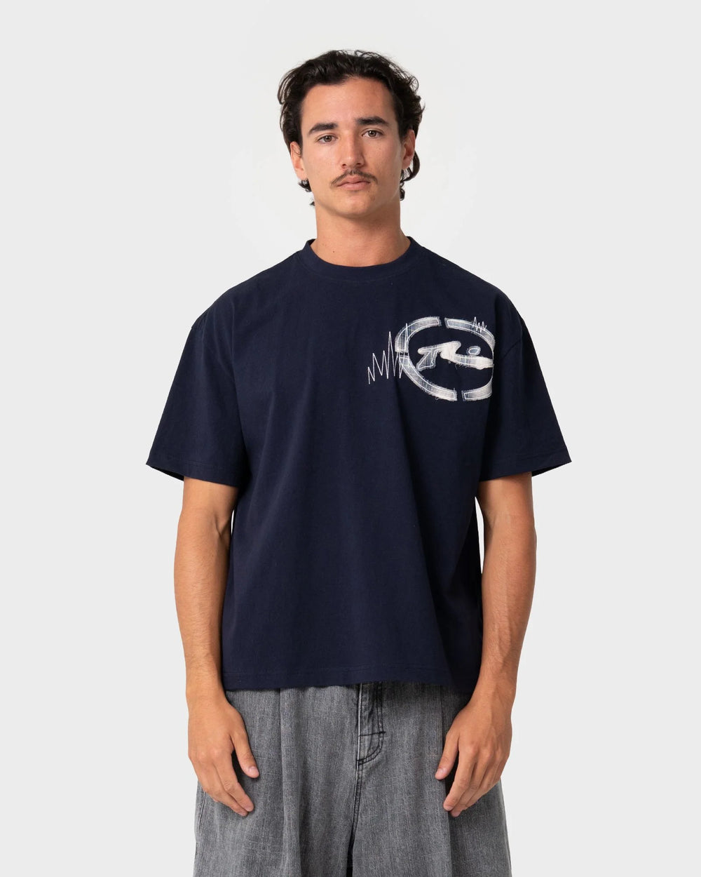 Rusty Men's Uncut Gems Tee - Navy Blue - Sun Diego Boardshop