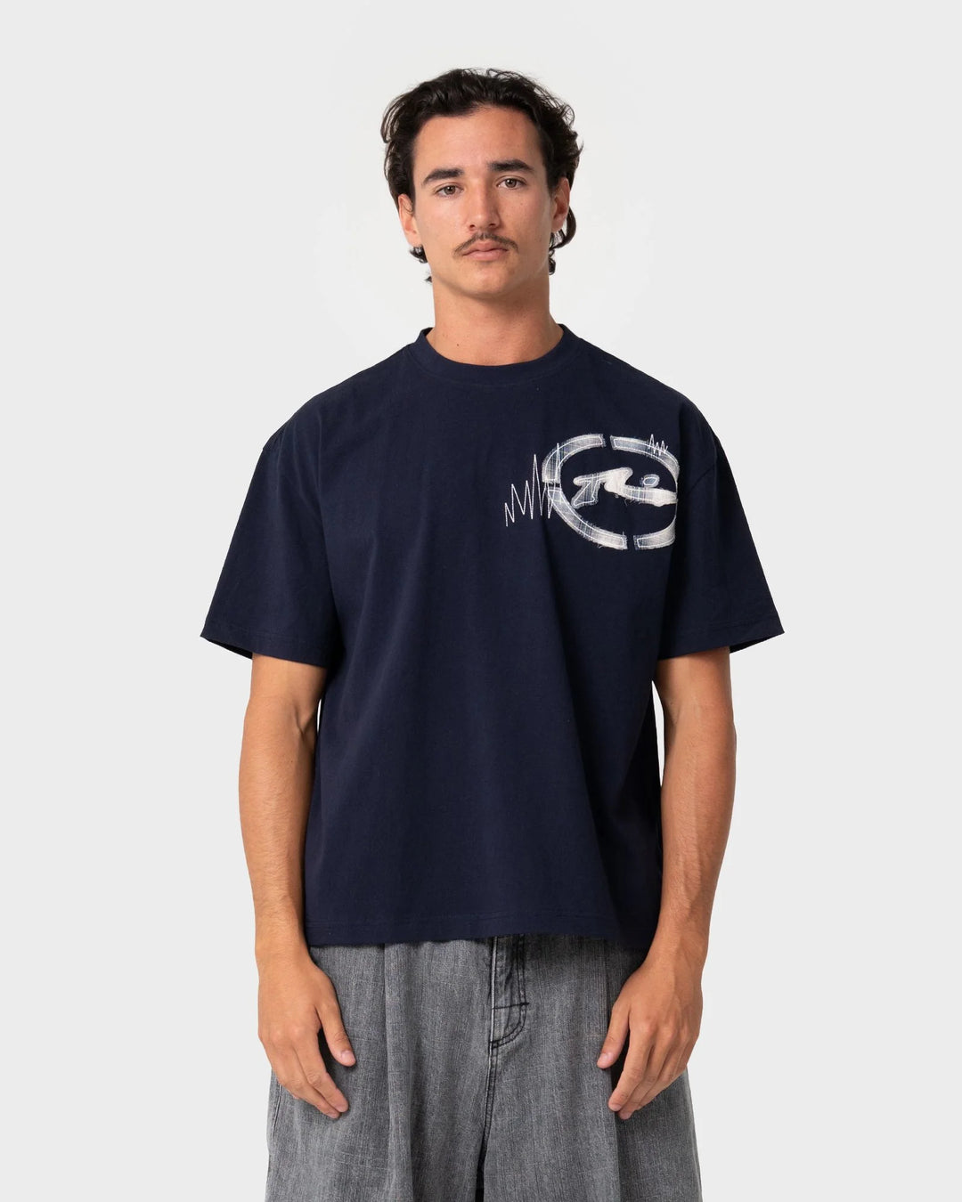 Rusty Men's Uncut Gems Tee - Navy Blue - Sun Diego Boardshop