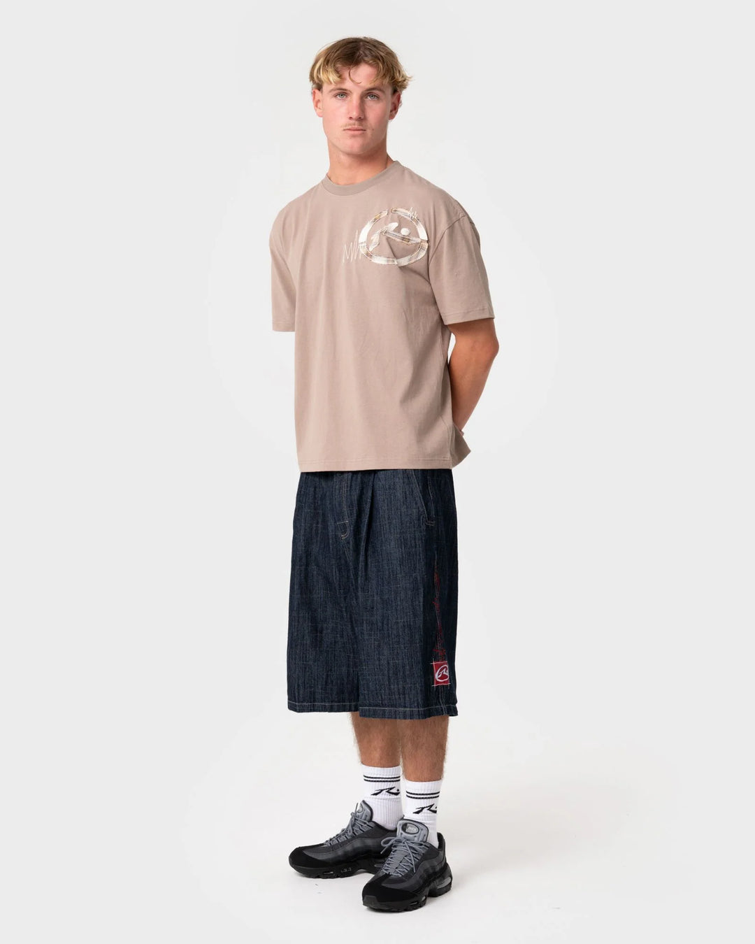 Rusty Men's Mista Slub Extra Baggy Short - Raw Dawg Blue - Sun Diego Boardshop