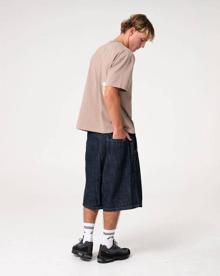 Rusty Men's Mista Slub Extra Baggy Short - Raw Dawg Blue - Sun Diego Boardshop
