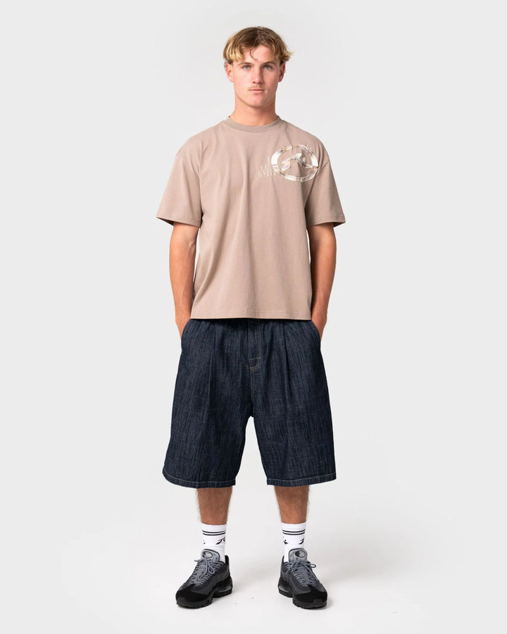Rusty Men's Mista Slub Extra Baggy Short - Raw Dawg Blue - Sun Diego Boardshop