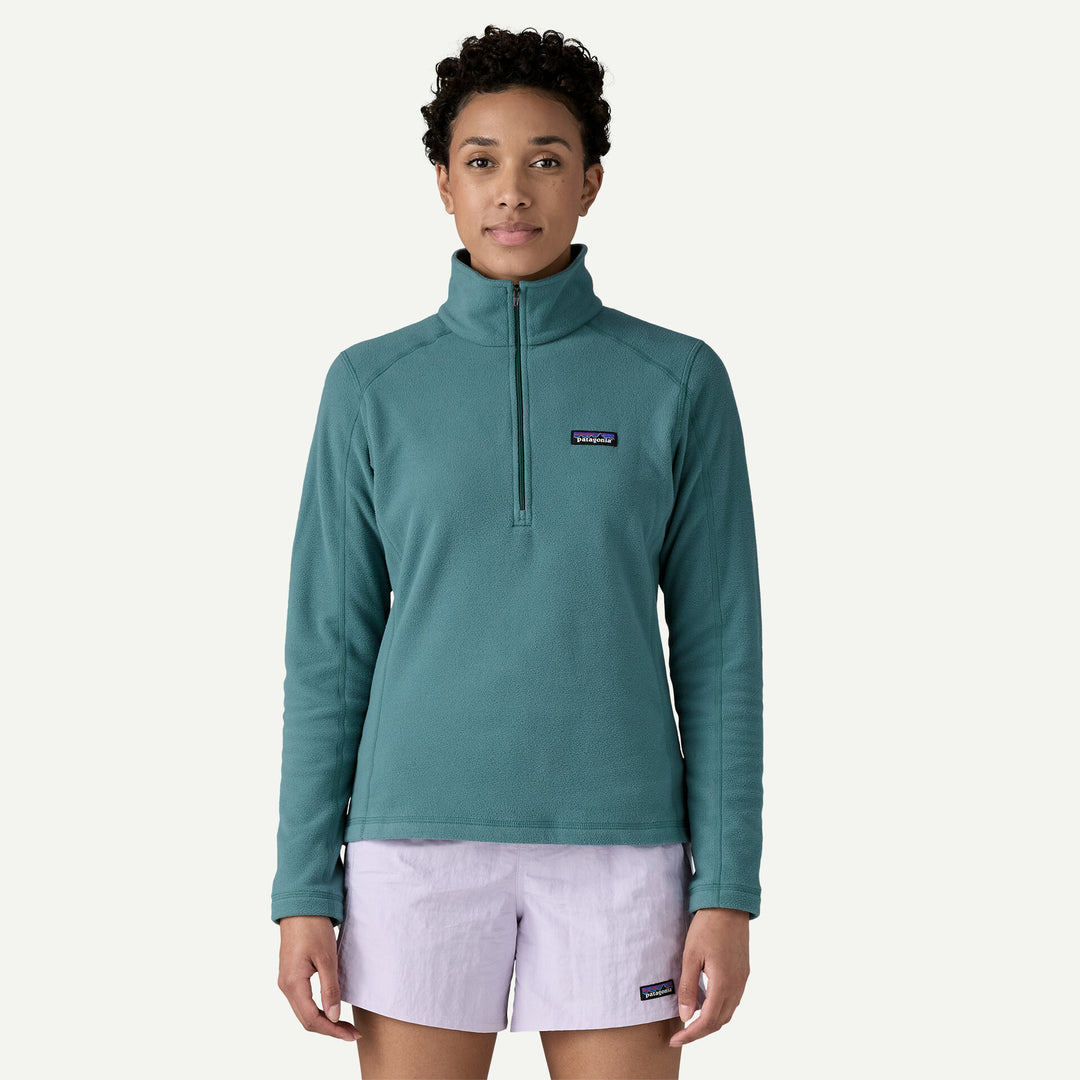 Patagonia Women's Micro D 1/4-Zip Fleece - BLUE - Sun Diego Boardshop