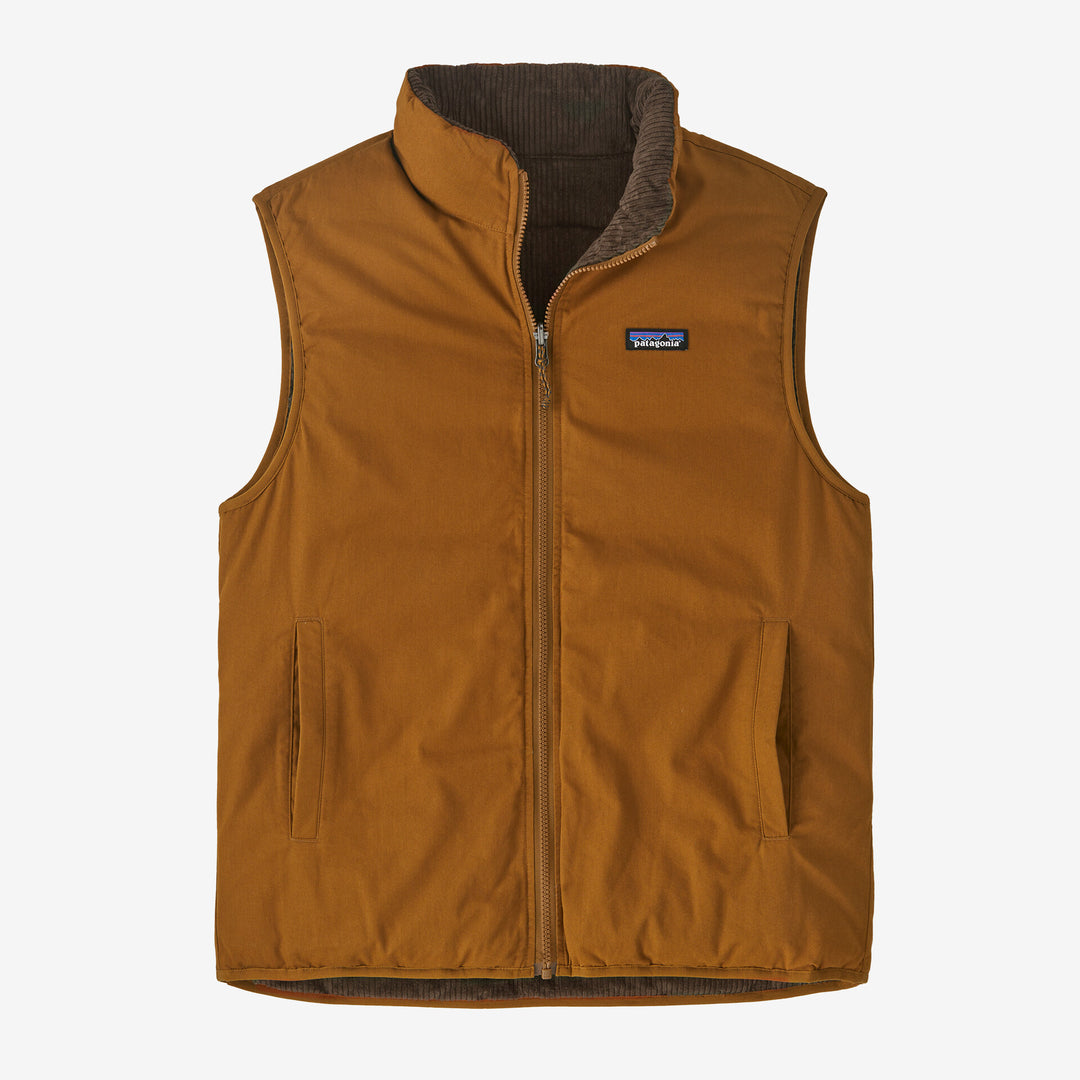 Patagonia Reversible Cotton Down Vest - SHELTER BROWN - Sun Diego Boardshop