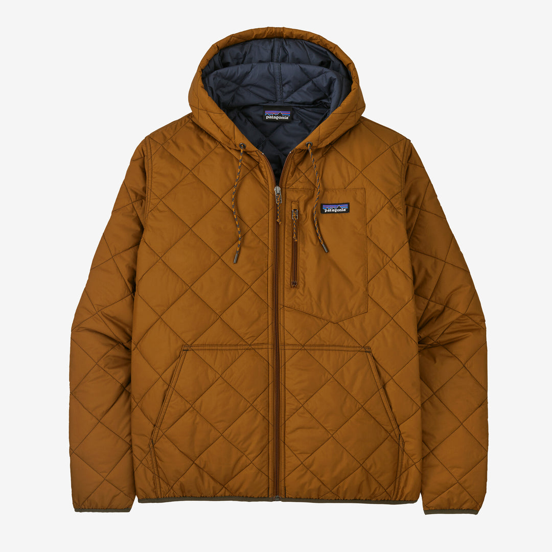 Patagonia Men's Diamond Quilted Bomber Hoody - SHELTER BROWN - Sun Diego Boardshop