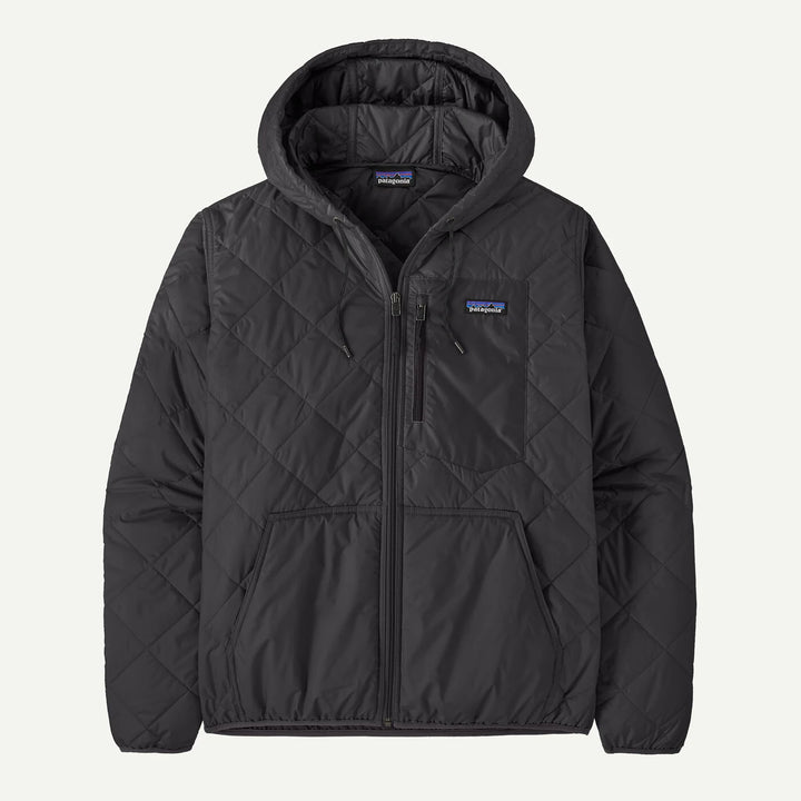 Patagonia Diamond Quilted Bomber Hoody - Black