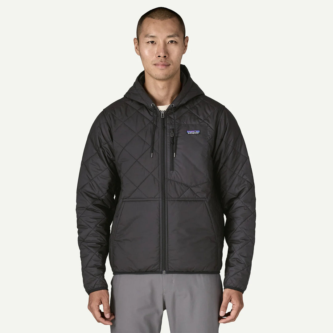 Patagonia Diamond Quilted Bomber Hoody - Black